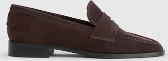 ATP Atelier Womens Airola Suede Loafer In Walnut