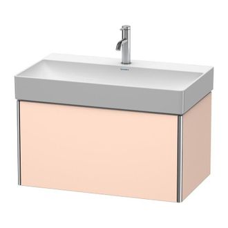 Duravit Duravit Xsquare Unidad De Tocador De Pared 78.4x46.0 Cm,1 Extra&iacute;ble, Para Lavabo Durasquare 235380, Color (frente/cuerpo): Albaricoque Perla Seda Laca