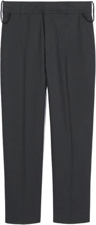 Jacquemus Pantalon de costume - Dames - Slim Fit Broeken - Grijs - XL - Wol - Broeken