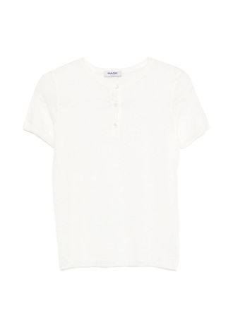 base T-Shirt aus Leinen- und Baumwollmischung