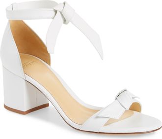 Alexandre Birman Clarita Block Heel Sandal in White at Nordstrom, Size 5.5