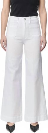 Dear John Denim Fiona Patch Pocket High Rise Wide Leg Jeans In Blue