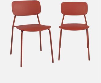 Sweeek Silla De Jard&iacute;n Apilable De Acero, Set De 2