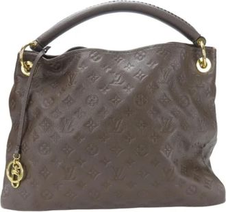 Louis Vuitton Tweedehands Canvas Louis Vuitton tassen - Dames - Vintage Handtas - Bruin - ONE Size - Vintage