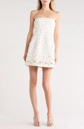 SIMKHAI Yasmin Strapless Bustier Minidress in Ivory at Nordstrom Rack, Size 00