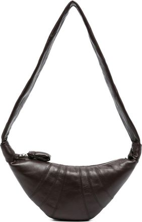 Christophe Lemaire small Croissant shoulder bag - women - Cotton/Lambskin - OS - Brown