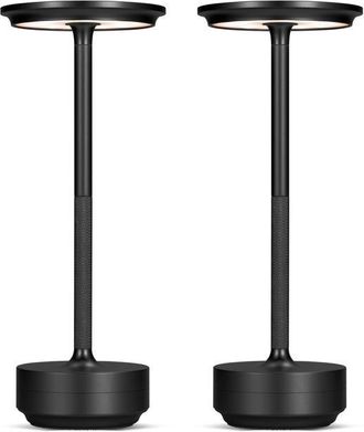 OEM 2 L&aacute;mparas De Mesa Inal&aacute;mbricas De Metal En Forma De I Con Sensor T&aacute;ctil, L&aacute;mpara De Escritorio Recargable Con 3 Colores Regulables