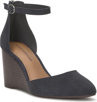 Lucky Brand Nitika Ankle Strap Pump in Blue Night at Nordstrom, Size 8.5