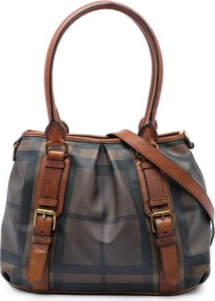 Burberry Pre-owned Burberry Smoked Check Coated Canvas Satchel Ladies YG8DNEXY4N60Y5TZ