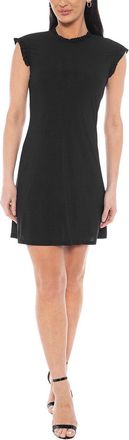 Tash + Sophie Solid Jersey Ruffled Dress