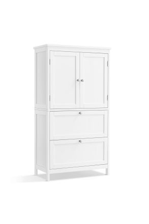 MID.YOU Mid.you Midischrank, Weiß, Holzwerkstoff, 2 Schubladen, 60x110x30 cm, Badezimmer, Badmöbelsets & Badmöbelserien, Badmöbelserien