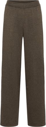 Saint Tropez Wijde broek - Dames - Wijde Broeken - Bruin - 2XL - Broeken