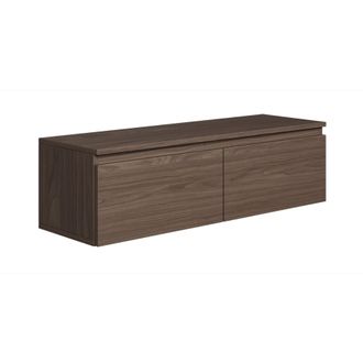 Selsey Selsey - Bemmi -mueble De Tv Suspendido Con 2 Puertas -100 Cm -nogal De Wisconsin