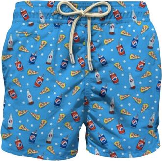 MC2 Saint Barth Heren Zwemshorts Strandkleding - Heren - Strandmode - Blauw - M - Badmode