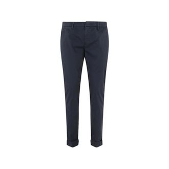 Dondup Chinos, male, Blue, Size: W33 Gaubert Trousers