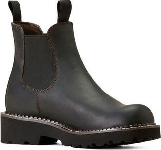 Ariat Lug Sole Chelsea Boot in Black Deertan at Nordstrom, Size 7.5
