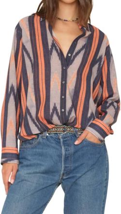 Xirena Beau Shirt In Flame Orange