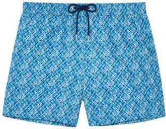 HOM Camaiore Beach Boxer in Blue Print at Nordstrom, Size Xx-Large