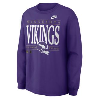 Nike Minnesota Vikings Rewind Max90 Nike Mens NFL Long-Sleeve T-Shirt in Purple | 04T951LQ9M-SD5