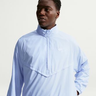 Nike Mens Windrunner Lightweight Half-Zip Jacket in Blue | IF3390-407