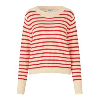 Lollys Laundry Rondgebreide trui - Dames - Ronde hals truien - Veelkleurig - M - Truien & Vesten
