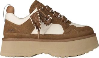UGG Ugg, Schoenen, Dames, Bruin, 38 EU, Polyester, Astromel Platform Sneakers met veters