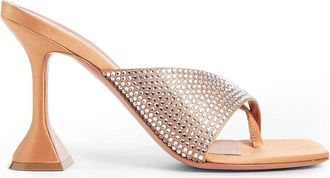 Amina Muaddi Amina Mu I Shiona pantoffelkristallen 95 muiltjes