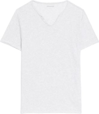 Zadig&Voltaire T-shirt Nastir Henley - Grigio