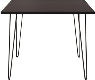 OEM Mesa Hairpin 90x90 Cm Para Cocina, Sal&oacute;n, Comedor Negro