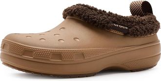 Crocs Classic Lined Shorty, Faux Fur Winter Boots Clog Shoes Sepia : Mens 11 - Womens 13 Medium, EVA