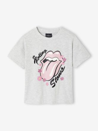 THE ROLLING STONES M&auml;dchen T-Shirt THE ROLLING STONES mit Print grau meliert