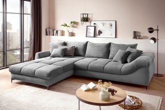 Mr. Couch Ecksofa »Ronaldo, L-Form, wahlweise mit Kaltschaum« mit Kaltschaum, bis 140 kg pro Sitzplatz belastbar