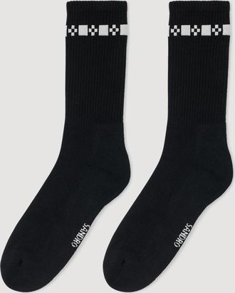 Sandro Embroidered socks