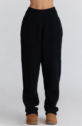 House of CB Geena Boucl&egrave; Knit Pants in Black at Nordstrom, Size X-Small