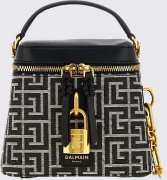 Balmain Pulse Vanity Mini Bag with PB Monogram and Padlock