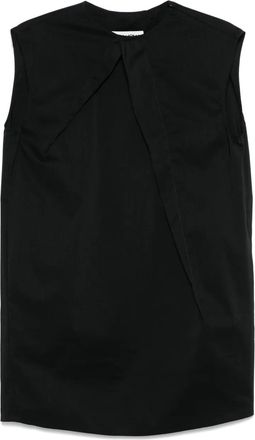 Maison Margiela Abito corto plissettato - Nero