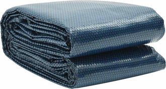 vidaXL Cubierta Solar De Piscina De Pe Flotante Negro Y Azul 549 Cm Vidaxl