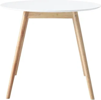Maisons du monde Mesa de comedor redonda blanca 4 personas D.90