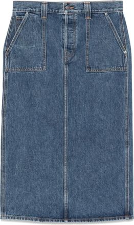 Khaite Denim Rok - Dames - Spijkerrokken - Blauw - W27 - Denim - Rokken