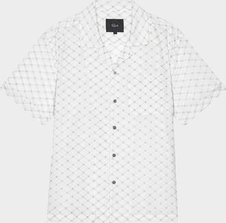 Rails Mens Tyler Embroidered Eyelet Short-Sleeve Shirt