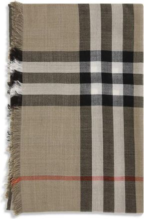 Burberry Beige Wol Sjaal