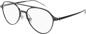 Montblanc MB0195O 001 Black 55mm