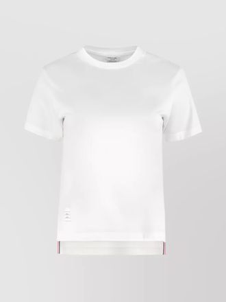 Thom Browne cotton logo patch short sleeve t-shirt