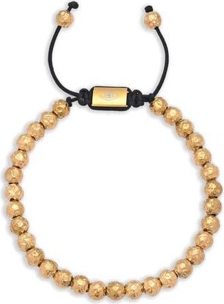 Eye Candy Los Angeles Mens Rafael Beaded Slider Bracelet in Gold at Nordstrom Rack