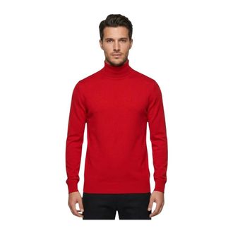 Daniele Alessandrini Truien & Vesten, Heren, Rood, L, Maglia collo alto