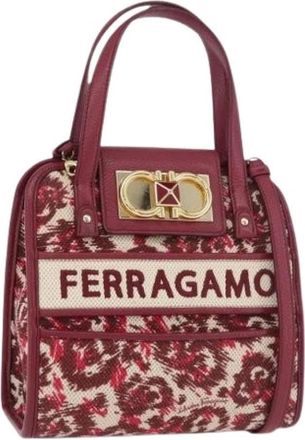 Ferragamo Pre-owned Handbags, female, Red, Size: ONE SIZE Pre-owned Hand Bag