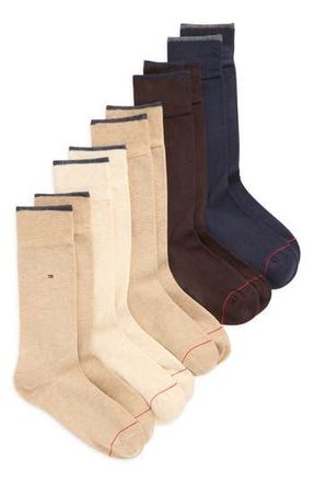 Tommy Hilfiger 5-Pack Dress Socks in Brown Assorted at Nordstrom Rack