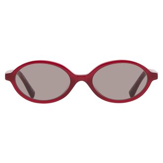 Miu Miu Grey Oval Ladies Sunglasses MU 04ZSF 21I80Q 50
