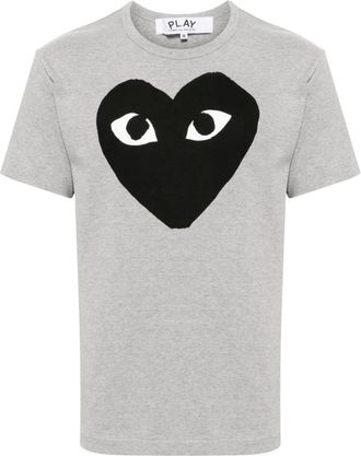 Comme Des Gar&ccedil;ons Black Heart T-Shirt - Heren - T-shirts - Grijs - XL - Katoen - Tops