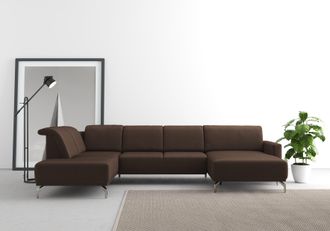 Sit&more Wohnlandschaft »Bailando U-Form« wahlweise mit Kopfteilverstellung und Vorziehsitz, motorisch